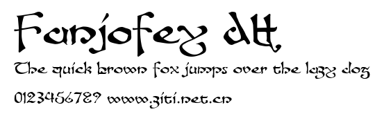 Fanjofey AH.ttf字體轉換器圖片