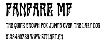 Fanfare MF.ttf字體轉換器圖片