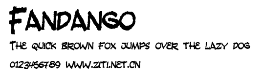 Fandango.ttf字體轉換器圖片
