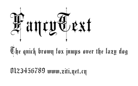 FancyText.ttf字體轉換器圖片