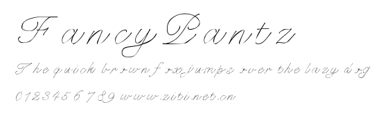 FancyPantz.ttf字體轉換器圖片