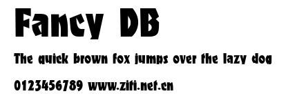 Fancy DB.ttf字體轉換器圖片