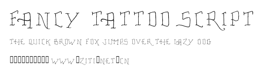 Fancy Tattoo Script.ttf字體轉換器圖片