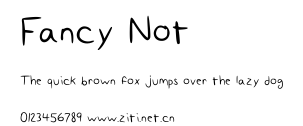 Fancy Not.ttf字體轉換器圖片