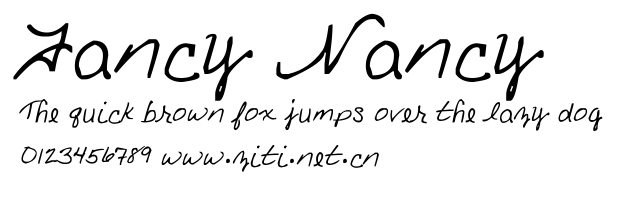 Fancy Nancy.ttf字體轉換器圖片