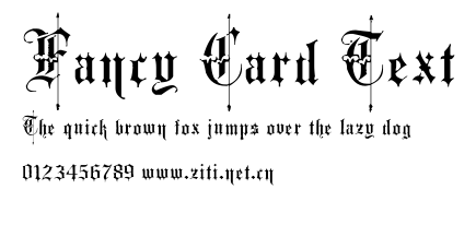 Fancy Card Text.ttf字體轉換器圖片