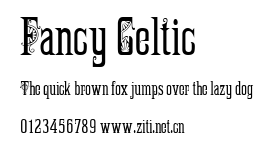 Fancy Celtic.ttf字體轉換器圖片