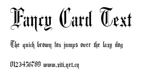 Fancy Card Text.ttf字體轉換器圖片