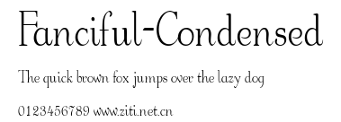 Fanciful-Condensed.ttf字體轉換器圖片