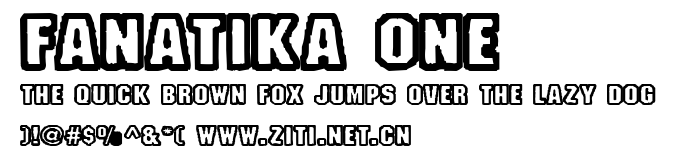 Fanatika One.ttf字體轉換器圖片