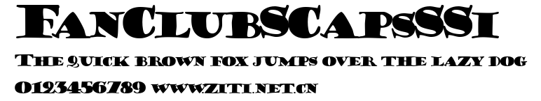 FanClubSCapsSSi.ttf字體轉換器圖片