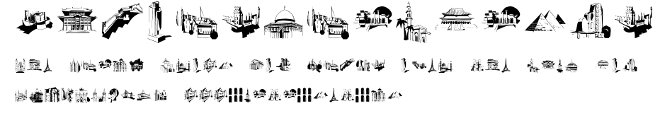 FamousBuildings.ttf字體轉換器圖片