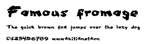Famous fromage.ttf字體轉換器圖片