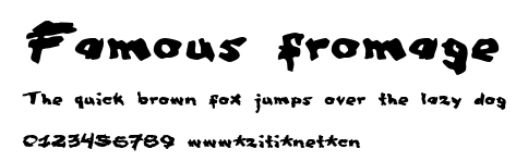 Famous fromage.ttf字體轉換器圖片