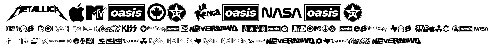 Famous Logos.ttf字體轉換器圖片