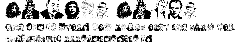 Famous Faces.ttf字體轉換器圖片