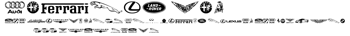 Famous Car 1.ttf字體轉換器圖片