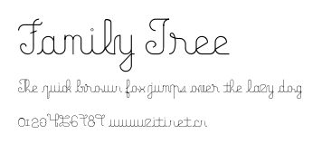 Family Tree.ttf字體轉換器圖片