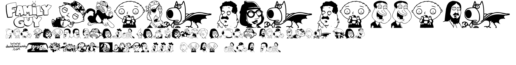 Family Guy Giggity.ttf字體轉換器圖片
