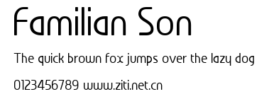 Familian Son.ttf字體轉換器圖片