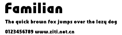 Familian.ttf字體轉換器圖片
