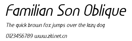 Familian Son Oblique.ttf字體轉換器圖片