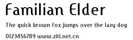 Familian Elder.ttf字體轉換器圖片