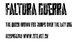 Faltura Guerra.ttf字體轉換器圖片