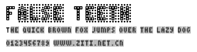 False Teeth.ttf字體轉換器圖片