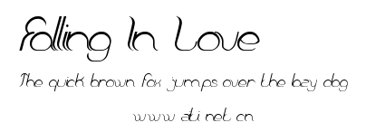 Falling In Love.ttf字體轉換器圖片