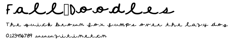 Fall_Doodles.ttf字體轉換器圖片