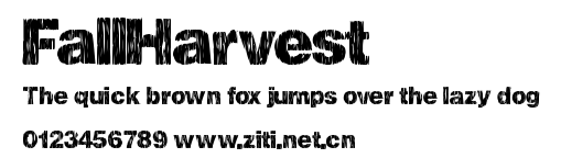 FallHarvest.ttf字體轉換器圖片