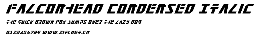 Falconhead Condensed Italic.ttf字體轉換器圖片