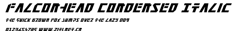 Falconhead Condensed Italic.ttf字體轉換器圖片