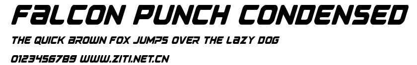 Falcon Punch Condensed.ttf字體轉換器圖片