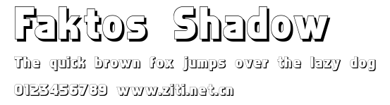 Faktos Shadow.ttf字體轉換器圖片