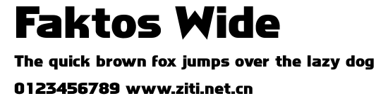 Faktos Wide.ttf字體轉換器圖片