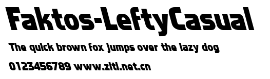 Faktos-LeftyCasual.ttf字體轉換器圖片