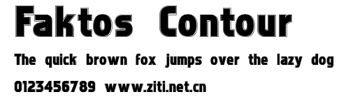 Faktos Contour.ttf字體轉換器圖片