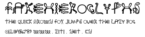 FakeHieroglyphs.otf字體轉換器圖片