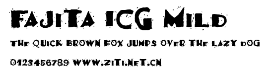 Fajita ICG Mild.ttf字體轉換器圖片