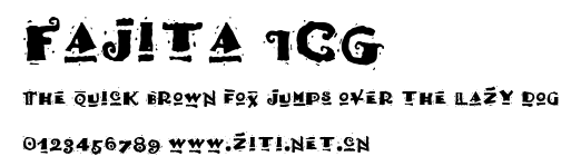Fajita ICG.ttf字體轉換器圖片