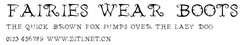 Fairies Wear Boots.ttf字體轉換器圖片
