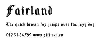Fairland.ttf字體轉換器圖片