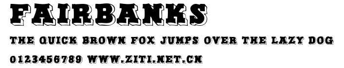 Fairbanks.ttf字體轉換器圖片