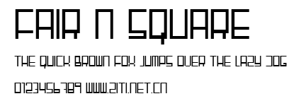 Fair N Square.ttf字體轉換器圖片