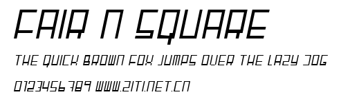 Fair N Square.ttf字體轉換器圖片