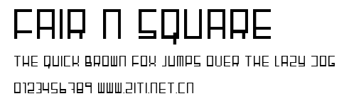 Fair N Square.ttf字體轉換器圖片