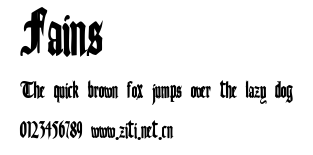 Fains.ttf字體轉換器圖片