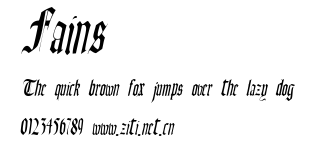 Fains.ttf字體轉換器圖片